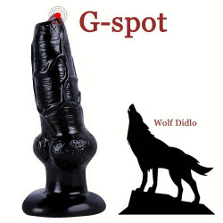 pvc wolf dildos g spot sex toy