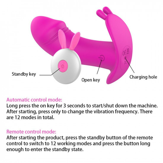 rabbit wireless wearable realistic vibrator for adult women