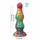 rainbow ombre knot anal dildo