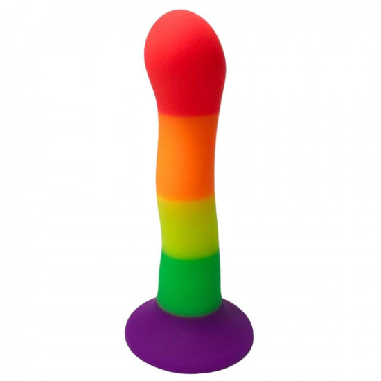 rainbow p-spot anal dildo