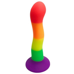 rainbow p-spot anal dildo