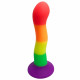 rainbow p-spot anal dildo