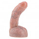 real skin 9 inch curved realistic dildo