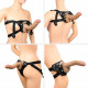 realistic strap on dildo silicone 8 inch harness