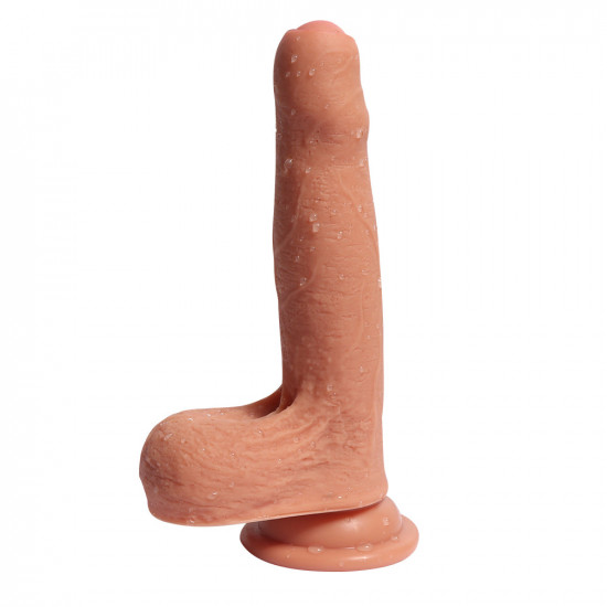 realistic uncut dildo silicone 7 inch