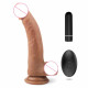 realistic vibrating silicone suction cup curved dildo 6 inch