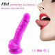 purple suction cup dildo thin strap on dildo suction base dong