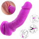 purple suction cup dildo thin strap on dildo suction base dong