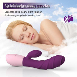 rechargeable rabbit vibrator ribbed