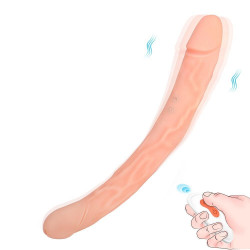 remote control free bending 11.96 inch double-ended  dildos