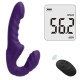 remote control vibrating strapless dildo couples