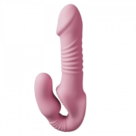 remote control thrusting strapless dildo