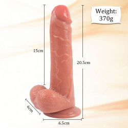 remote controlled waterproof  8 inch realistic dildo