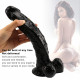 10 inch black realistic dildo