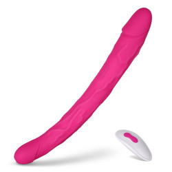 sappho -  vibrating double ended dildo 12 inch