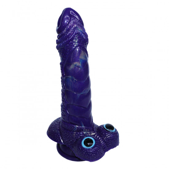 sci-fi dragon scale dildo with vibrator