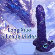 sci-fi dragon scale dildo with vibrator