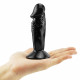 short 4 inch  black realistic suction cup dildo