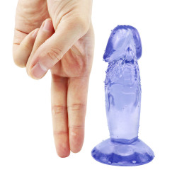 short rough blue dildo