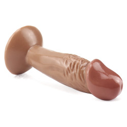 short rough brown dildo