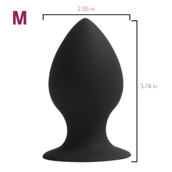 tapered silicone butt plug