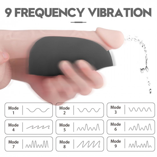 silicone vibrating masturbation sleeve