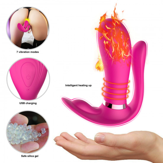 real feel vibrator heating stimulator remote control vibrator