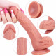 slim flesh suction cup realistic dildo