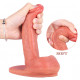 slim pink flesh suction cup realistic dildo