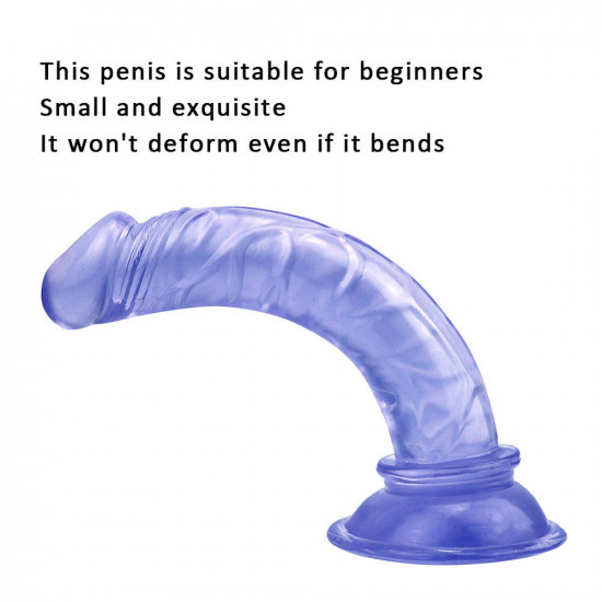 small blue dildo pvc anal