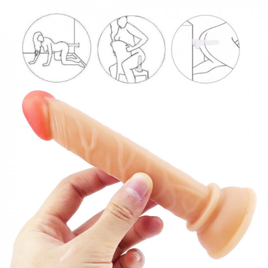 6 inch dildo small flesh-colored