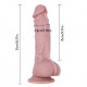 soft flesh silicone realistic 8 in dildo