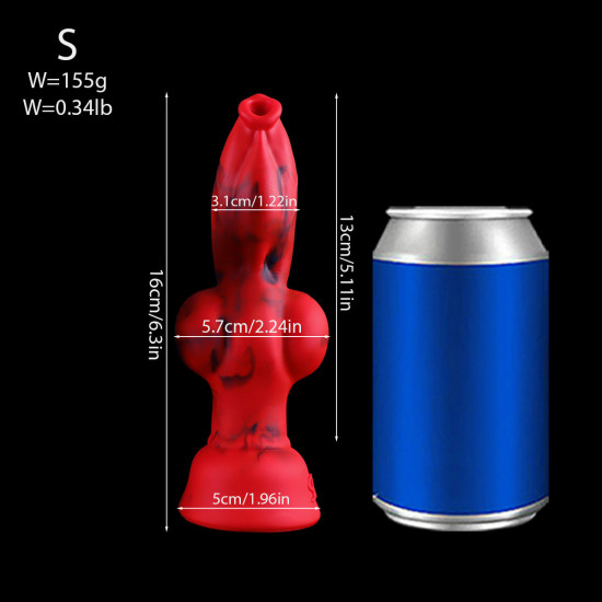 soft multi-size fantasy werewolf dildo