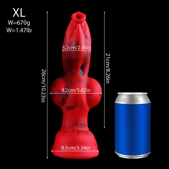 soft multi-size fantasy werewolf dildo