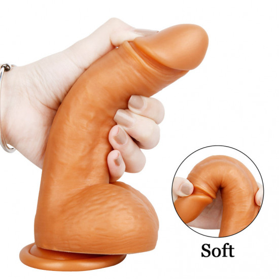 soft silicone suction cup realistic dildo