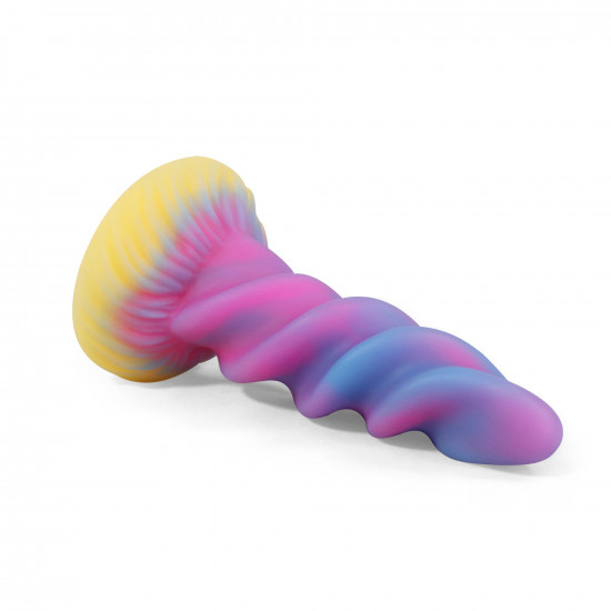 spiral colorful silicone anal dildo