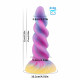 spiral colorful silicone anal dildo