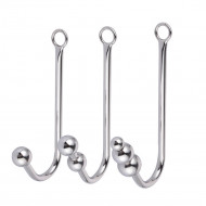 stainless steel anal hooks with beads