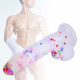 strap on jelly 7.68 inch confetti dildos