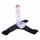 strap on jelly 7.68 inch confetti dildos