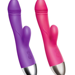 silicone rabbit vibrator rechargeable waterproof