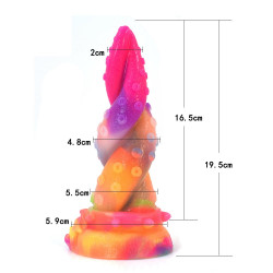 tentacle rainbow light up dildo