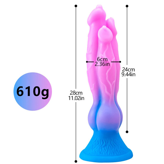 three headed dog dildo big sex toys