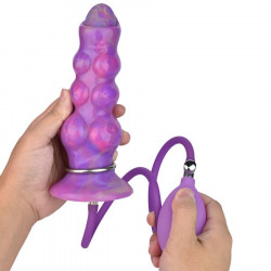 tuberous silicone egg laying dildo