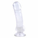 uncircumcised transparent jelly dildo