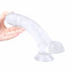 uncircumcised transparent jelly dildo