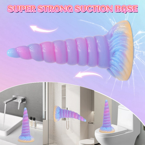 unicorn light up fantasy anal dildos