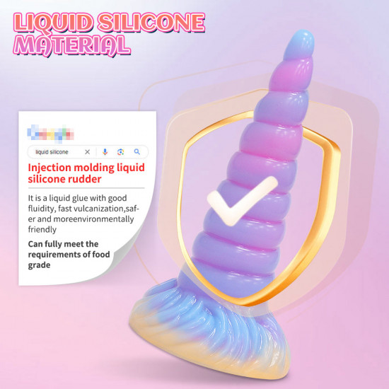 unicorn light up fantasy anal dildos