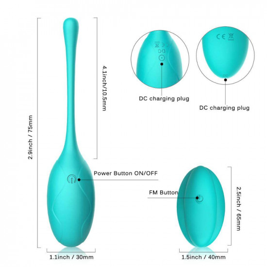 usb charging wireless 10 frequencies silicone vibrator