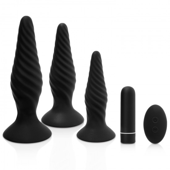 vibrating anal plug set